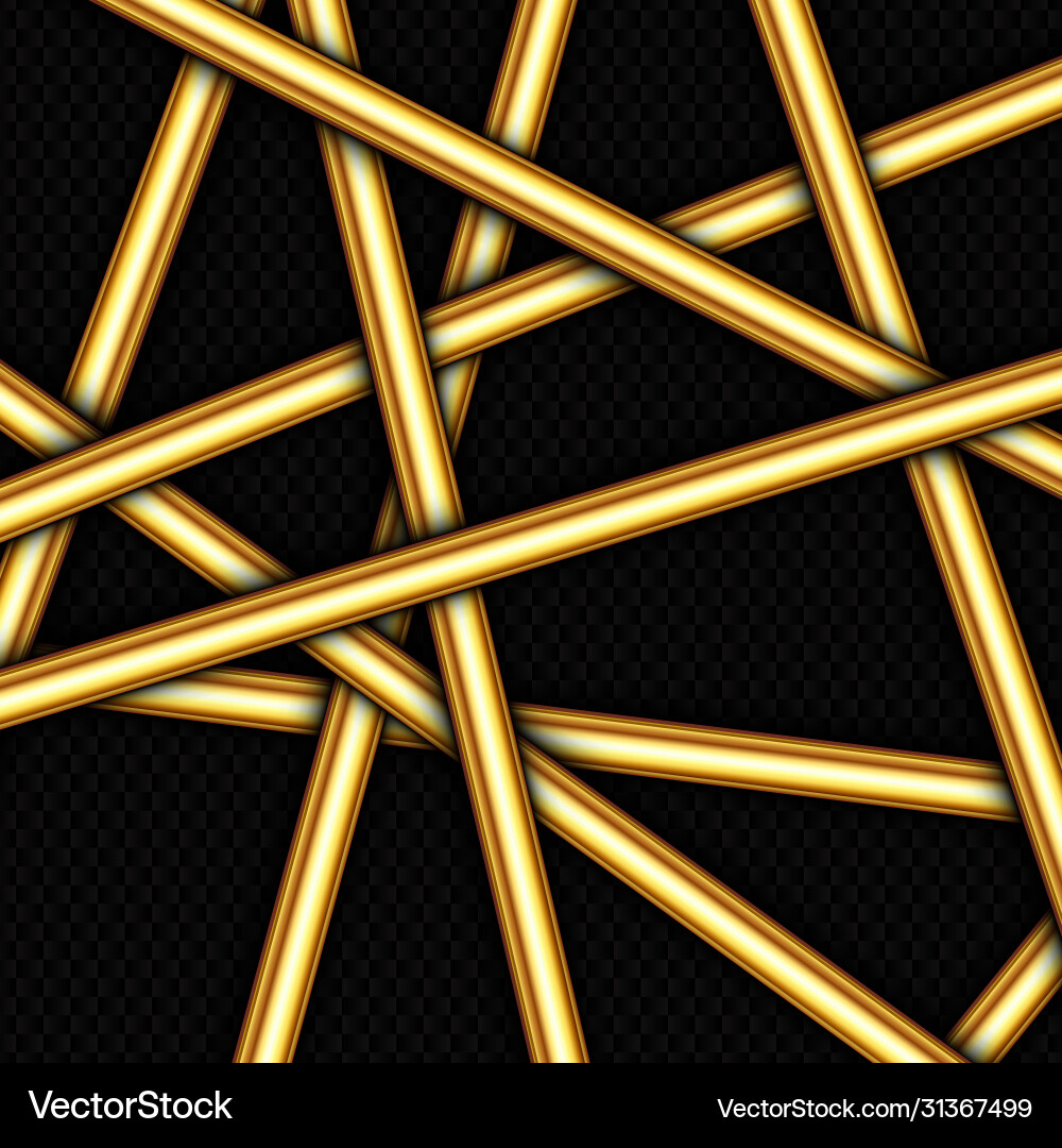 Abstract background with random gold bars design Vector Image