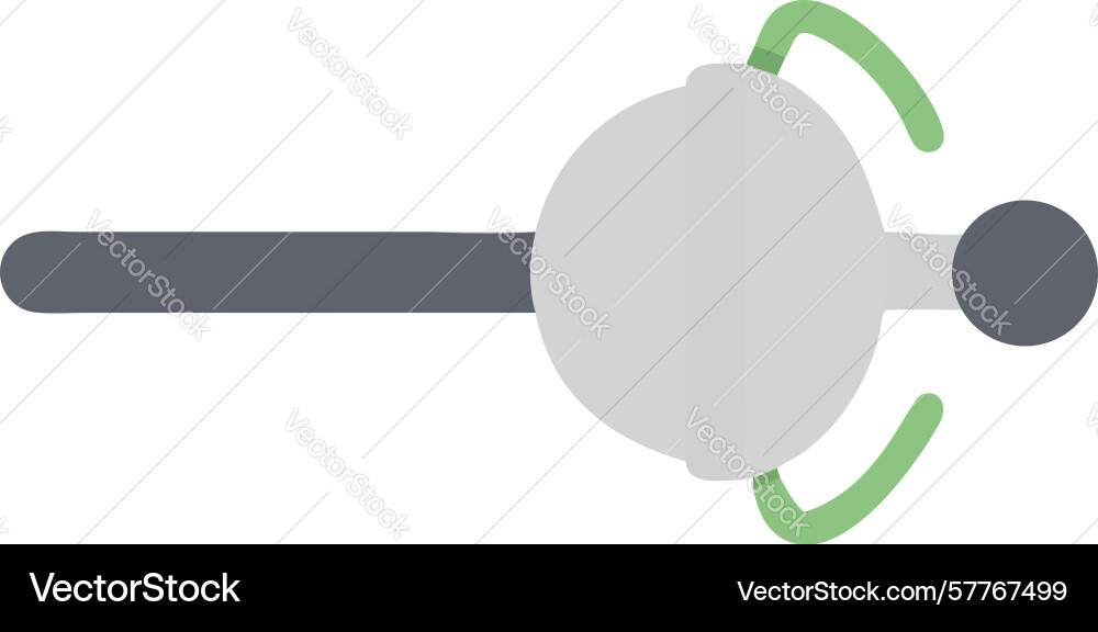 Circular slider control icon for ui adjustment vector image