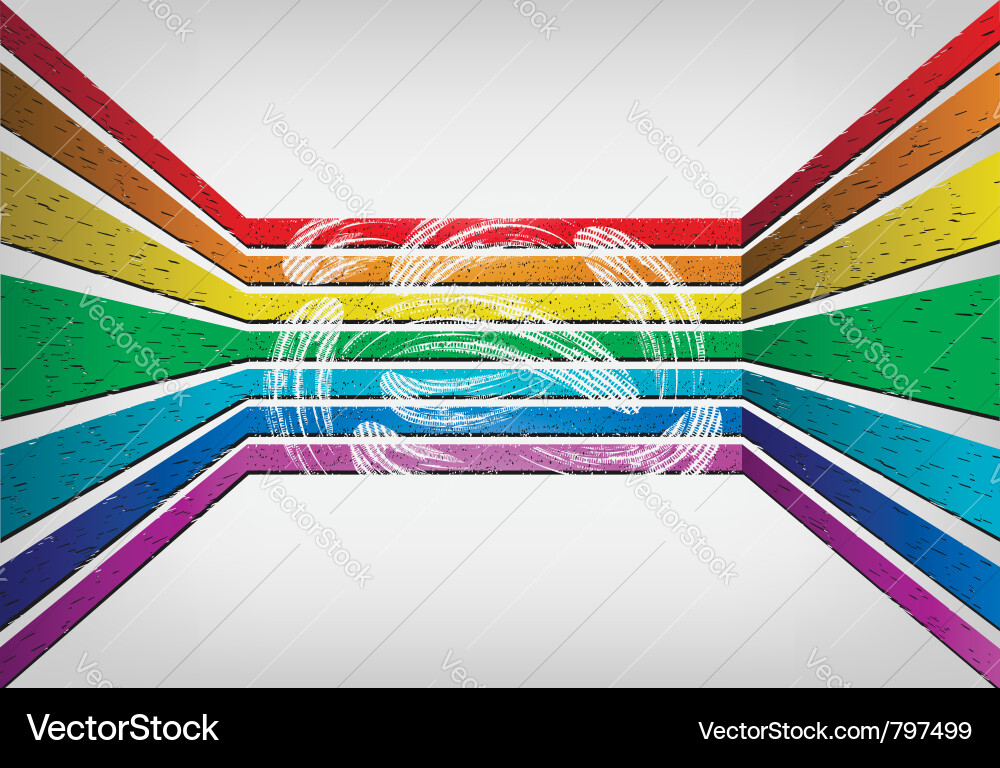Colorful Rainbow Grunge Background Vector Image