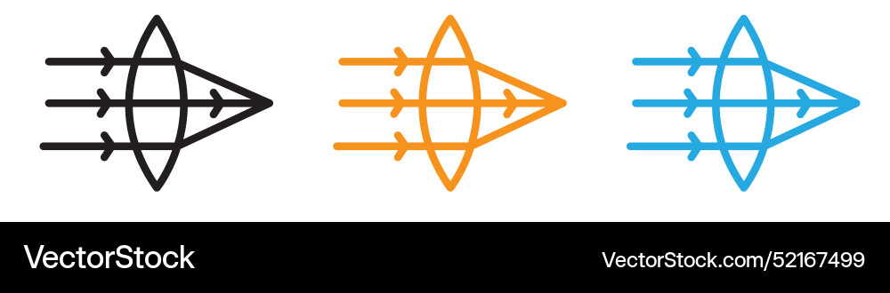 Convex icon logo set collection for web app ui Vector Image