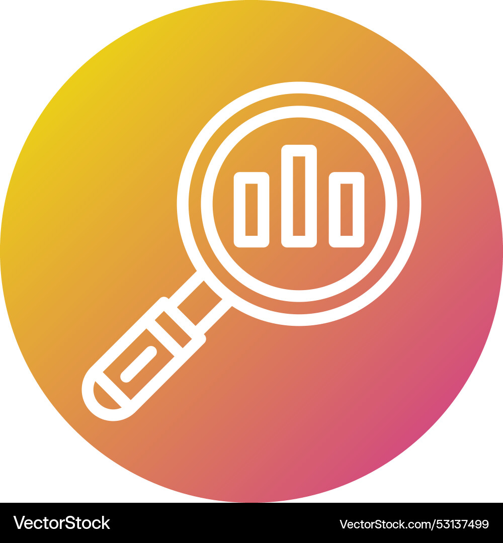 Data analytic icon design Vector Image