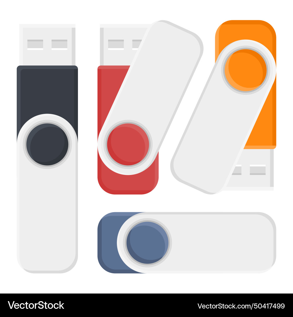 External data storage flash disk icon External data storage flash disk icon Vector Image