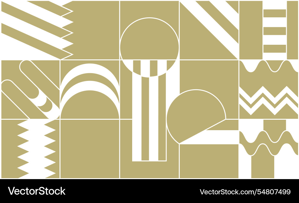 Geometric pattern in a minimalist style an idea vector image
