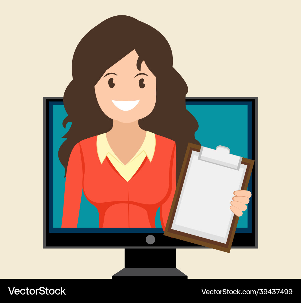 Learning provided through an application Learning provided through an application Vector Image