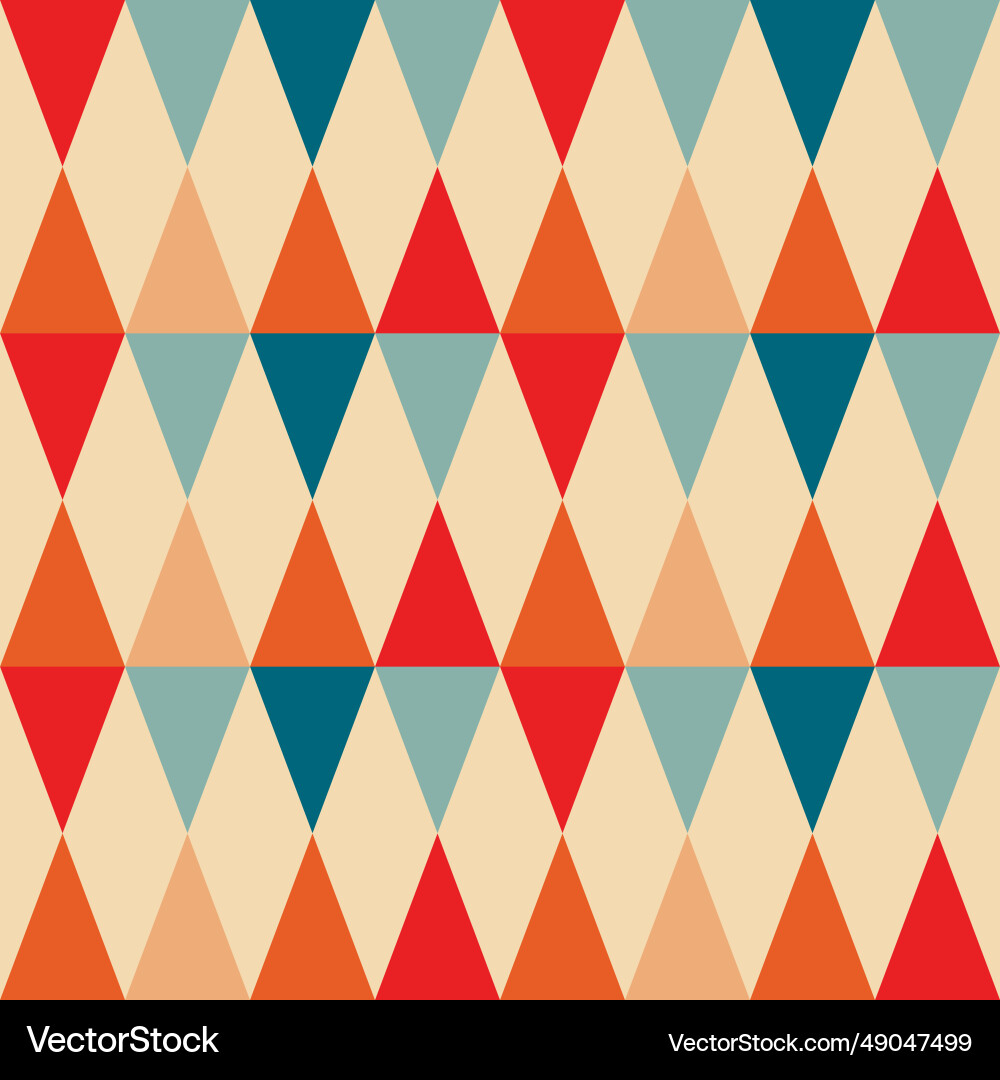 Retro geometric seamless pattern image Vector Image