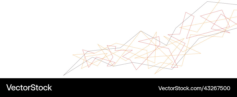 Abstract lines and dots connect background vector image