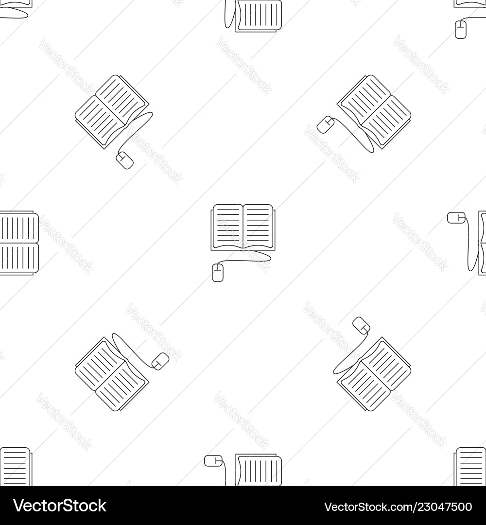 Computer reading pattern seamless Computer reading pattern seamless vector image