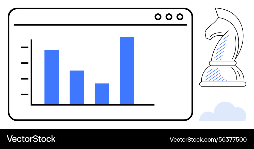 Data analysis dashboard with graphs and strategic Vector Image