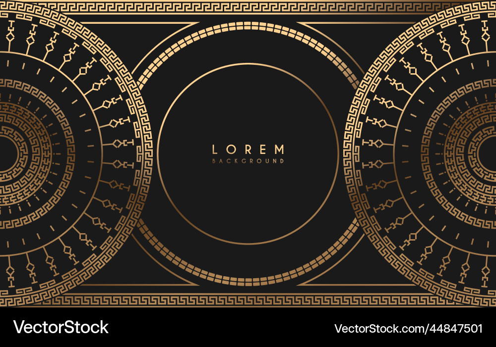 Aztec Circle Pattern Background vector image