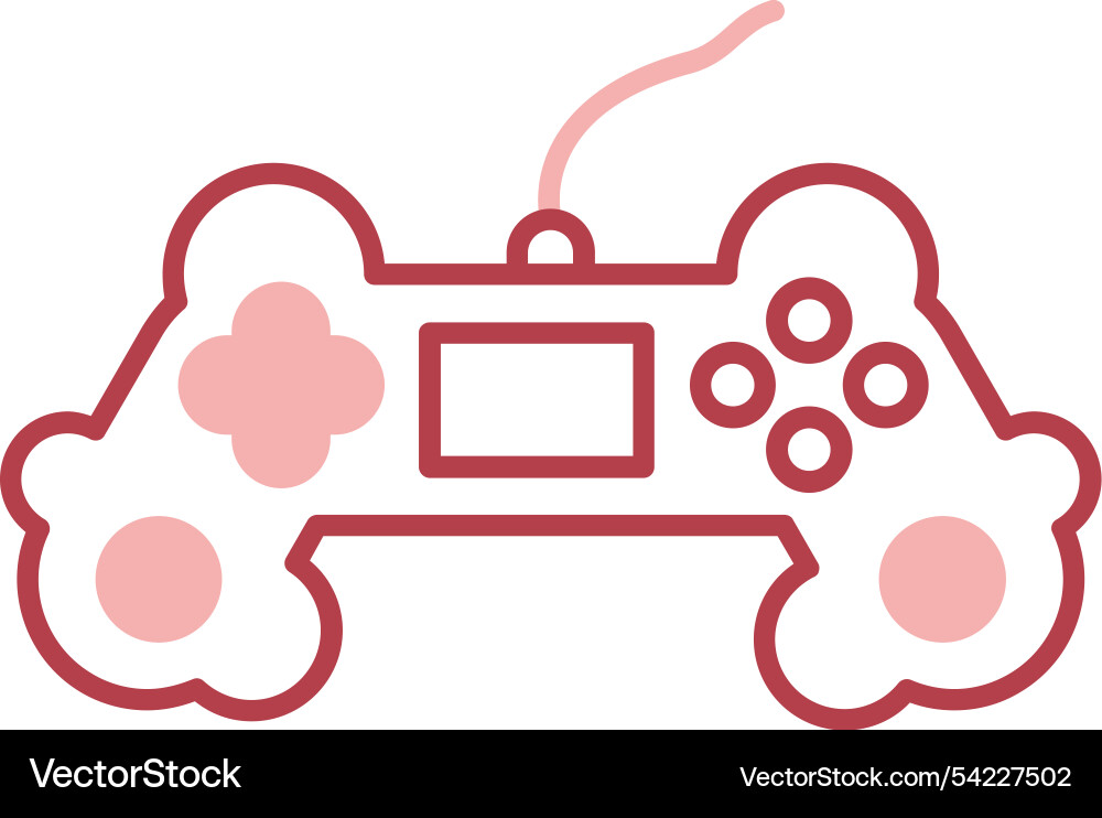 Game controller line fill icon Vector Image