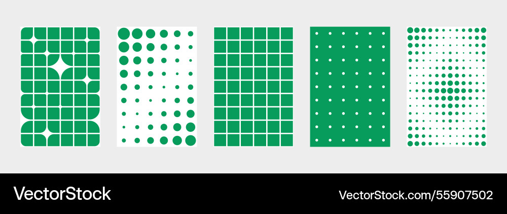Green color retro checkered pattern abstract Vector Image