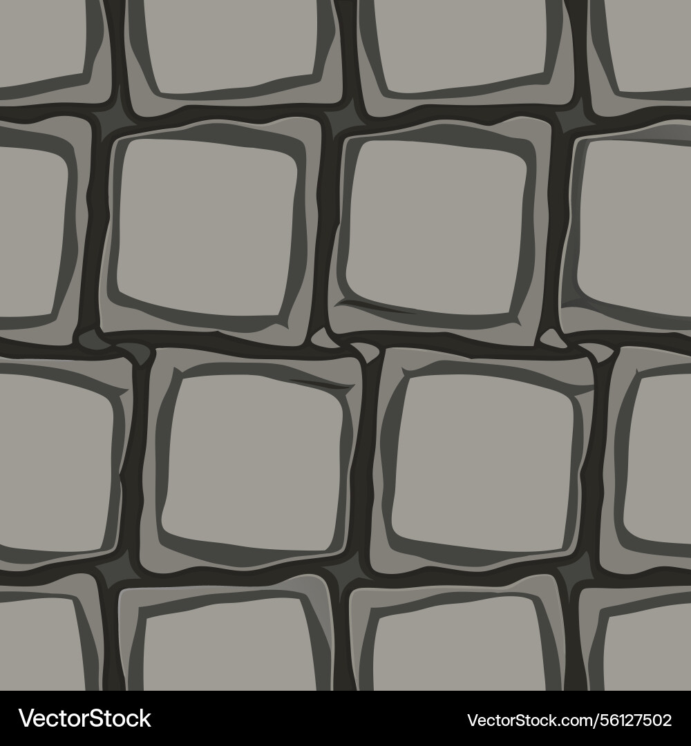 Seamless pattern of gray stone blocks irregularly Vector Image