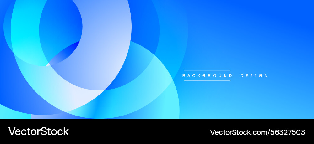Abstract blue design features overlapping circles Abstract blue design features overlapping circles Vector Image