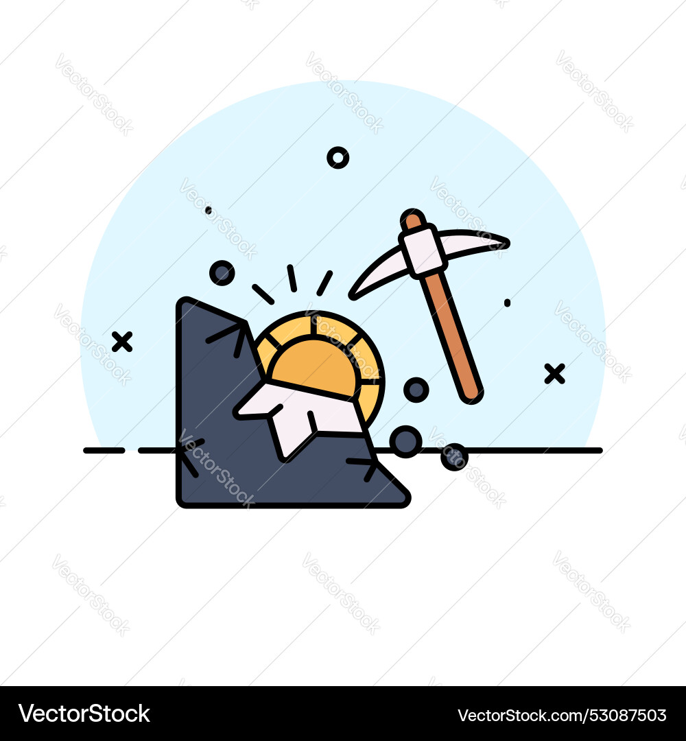Bitcoin mining design in modern customizable style Vector Image