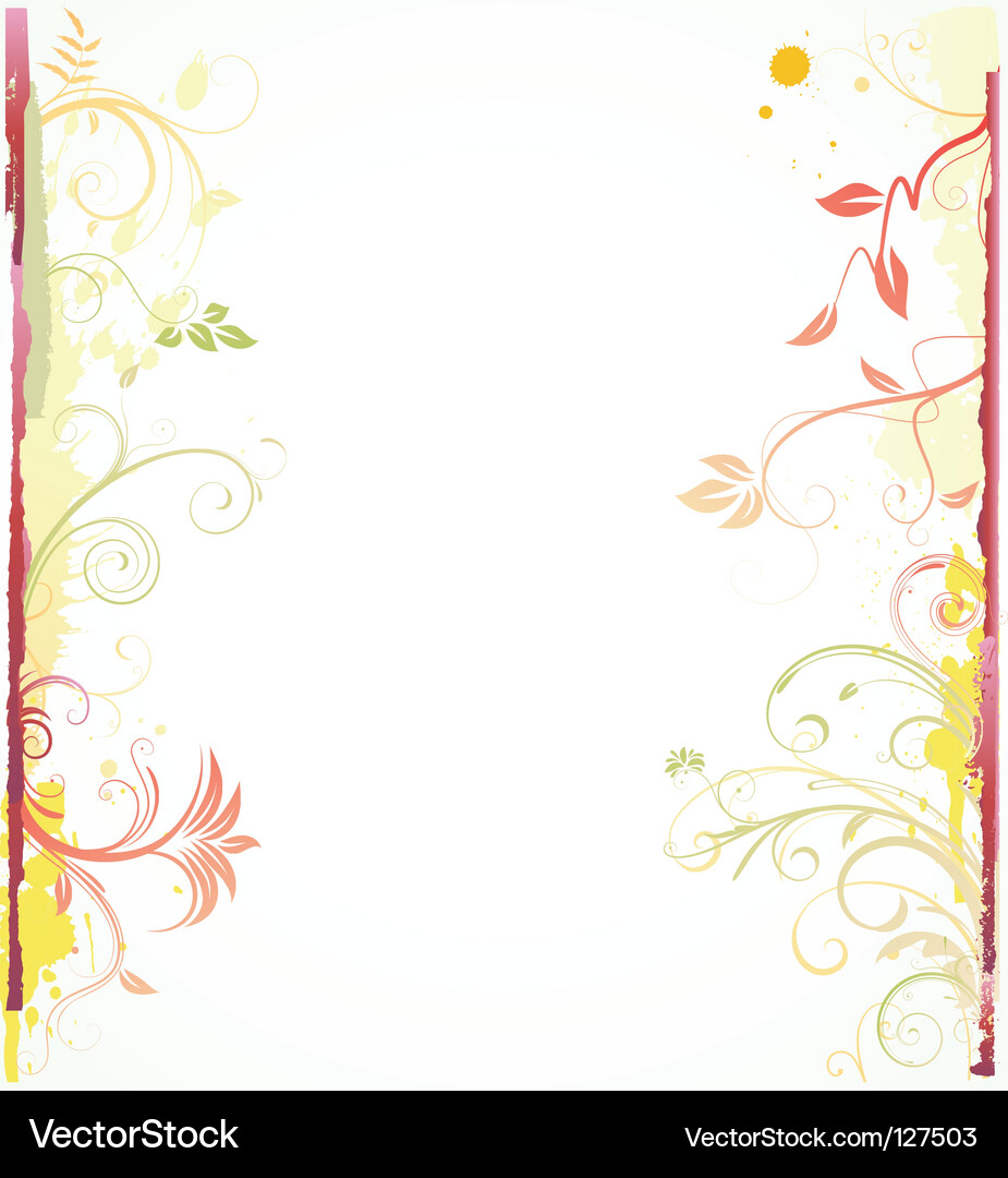 Floral decorative background Vector Image