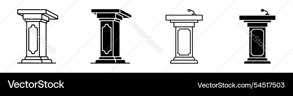 Lectern icon Lectern icon vector image