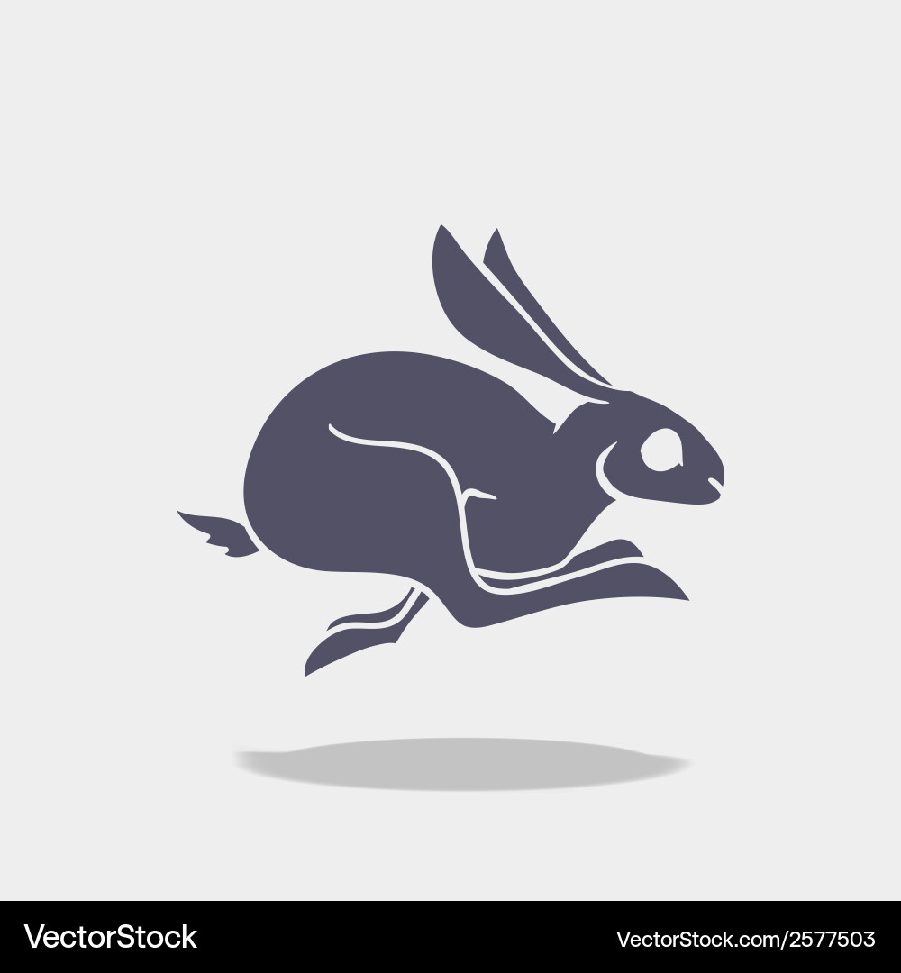 Racing Rabbit Logo Royalty Free Vector Image - VectorStock
