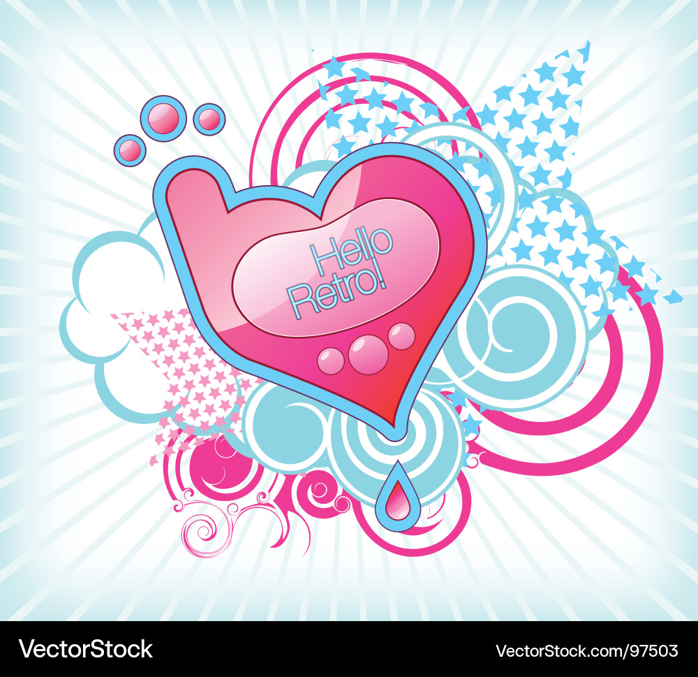 Retro Splash Vector Image