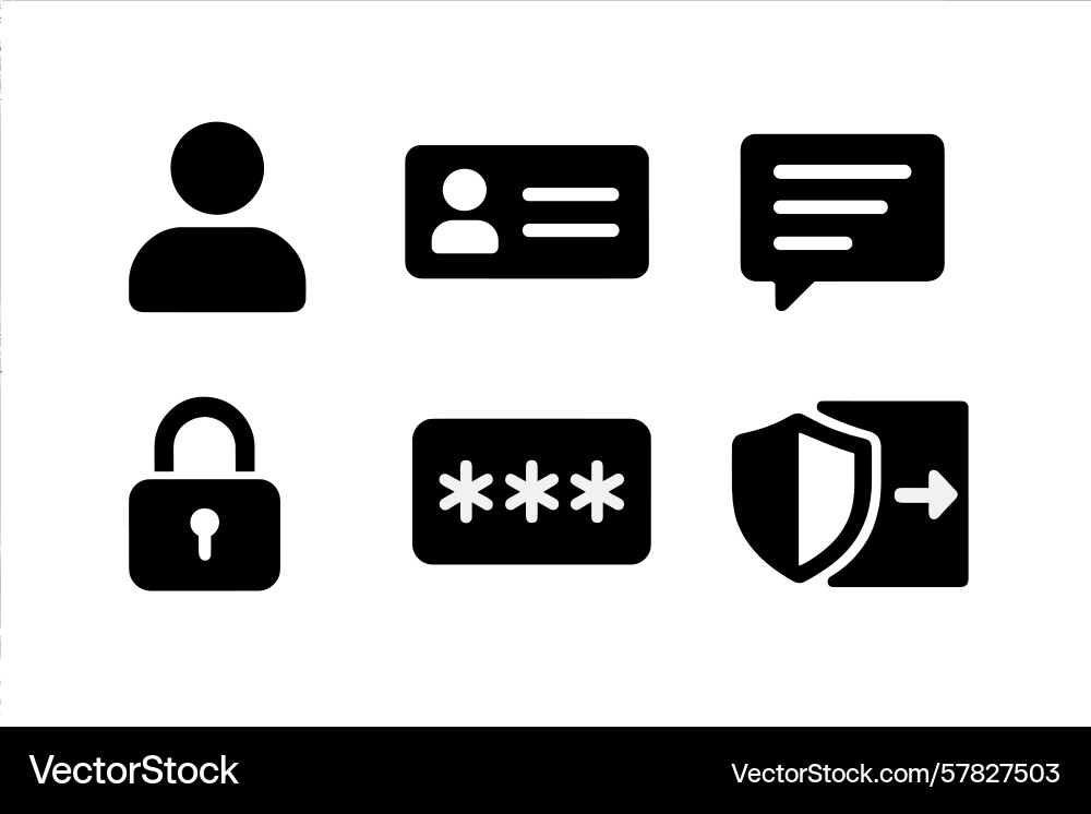Set of web icons representing user profiles Set of web icons representing user profiles vector image