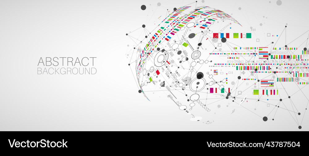 Abstract technology concept with plexus effect Abstract technology concept with plexus effect vector image