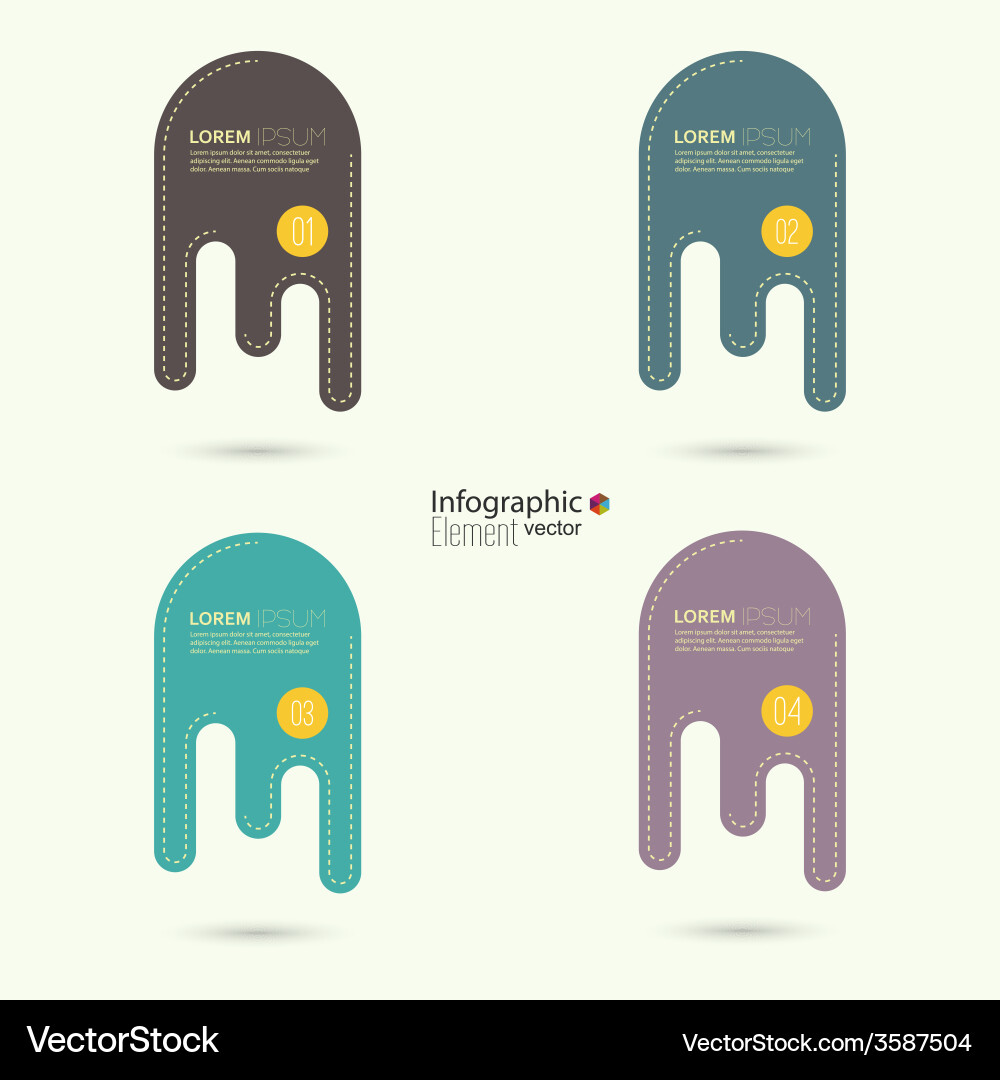 Comparative chart with templates for presentation vector image