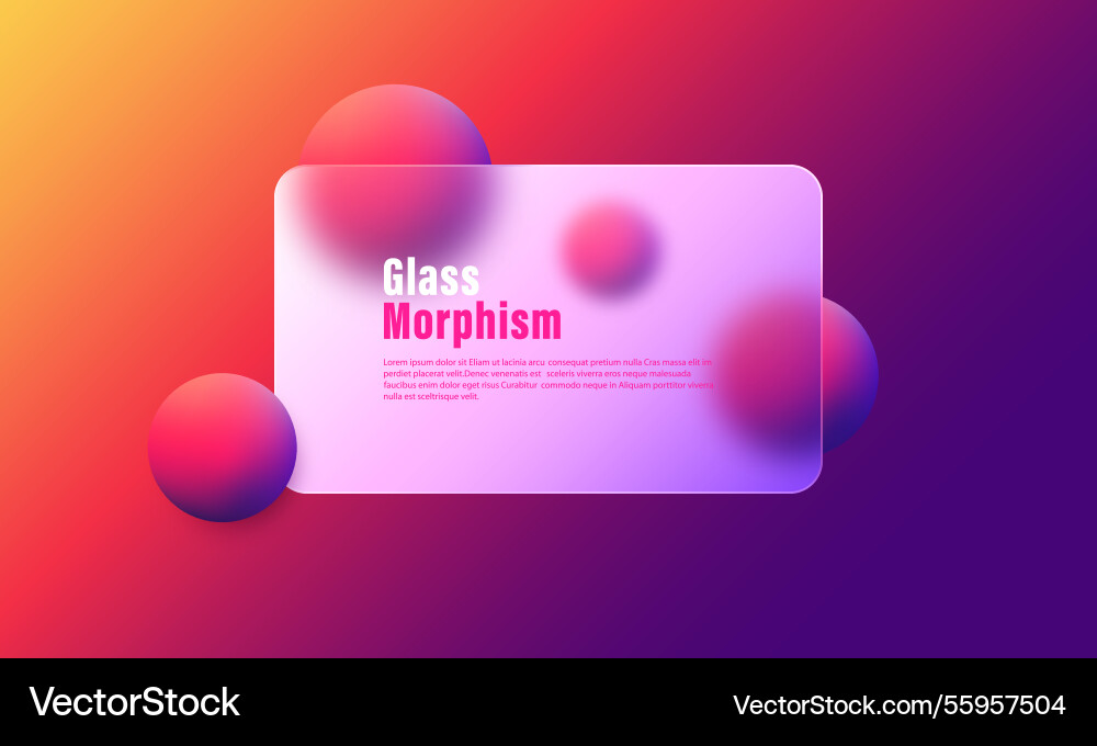 Gradient background with simulated glass Gradient background with simulated glass vector image