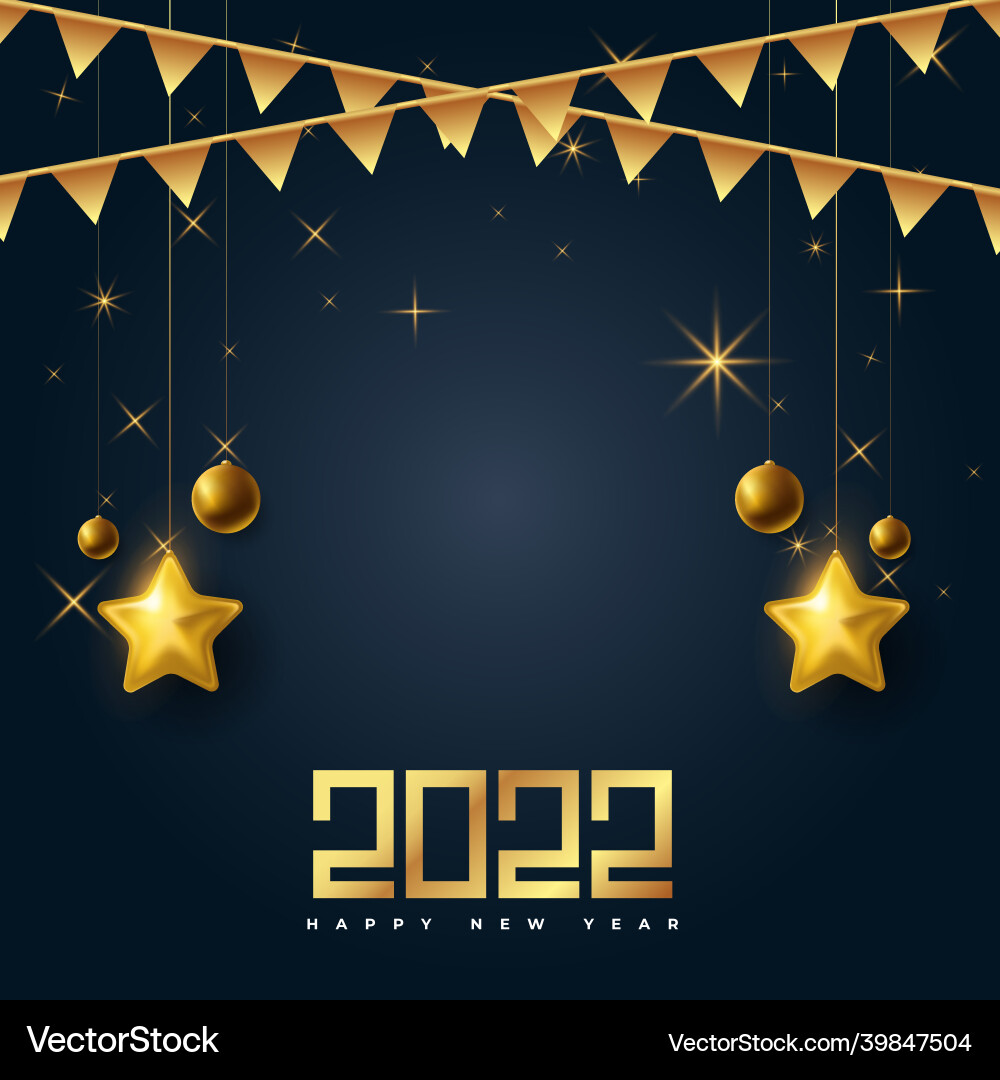 Happy new year greetings card background Happy new year greetings card background vector image