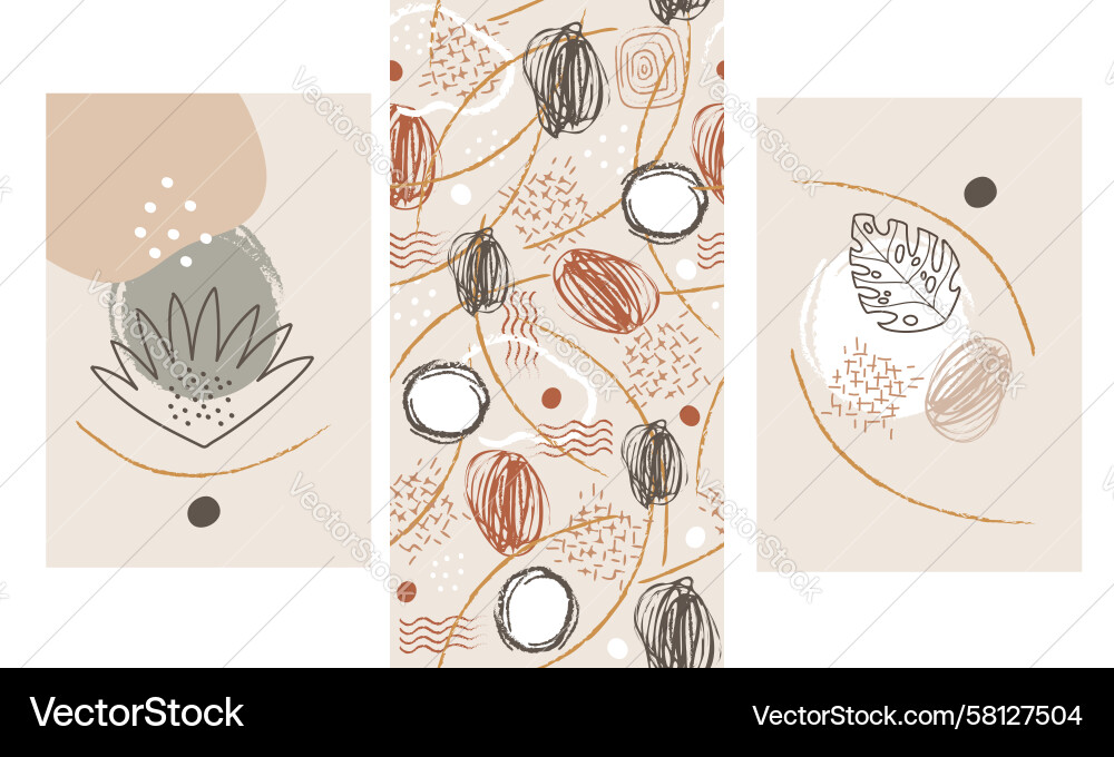 Modern Abstract Geometry Patterns Vector Image