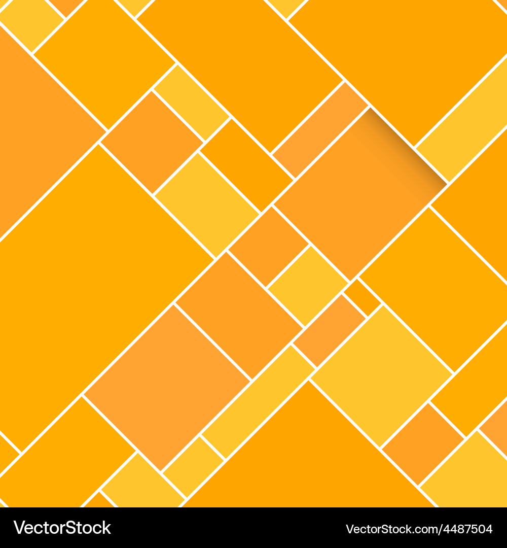 Orange rectangular structured background Vector Image