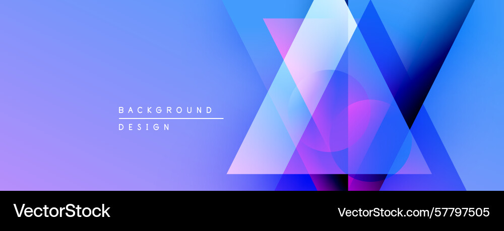 Abstract geometric shapes overlap creating Vector Image