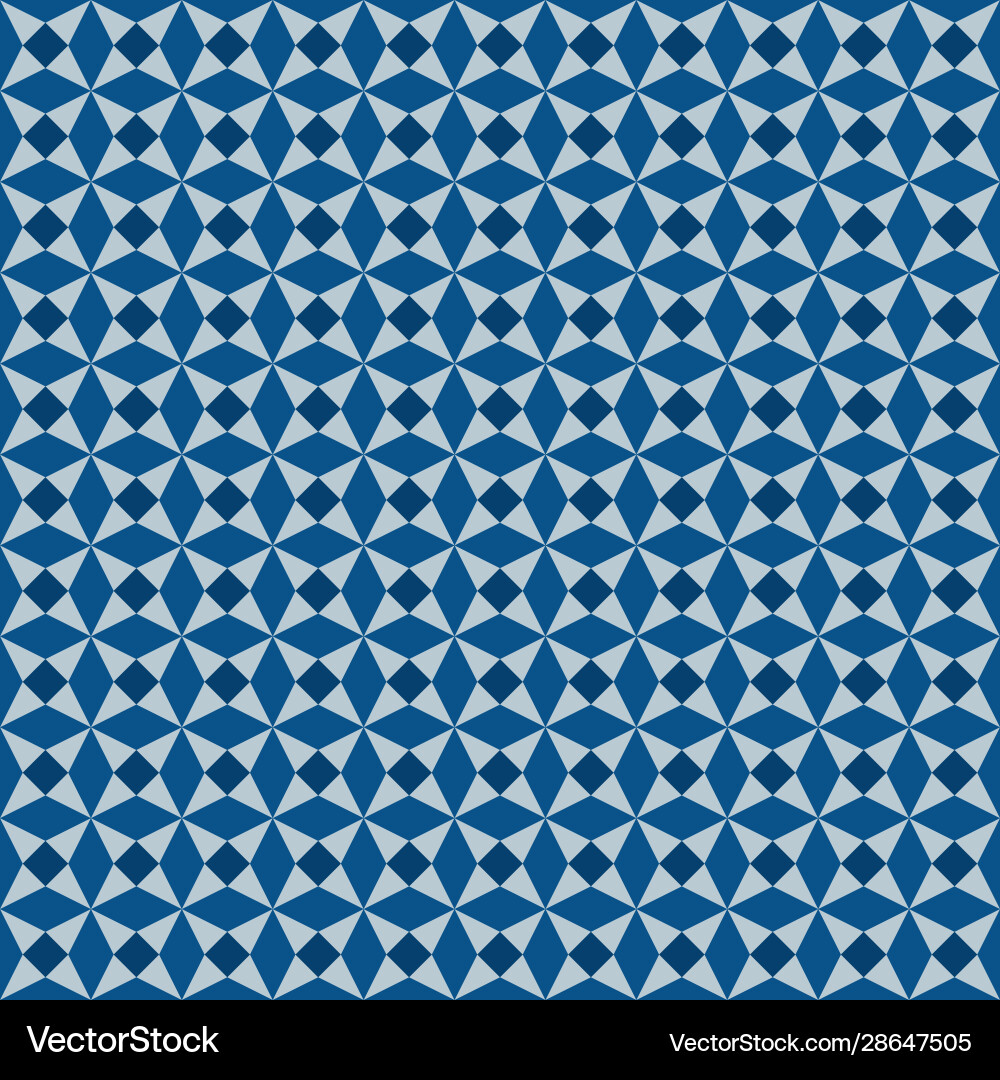 Klassischer blauer Moor nahtloser Ornament Klassischer blauer Moor nahtloser Ornament vektorbild