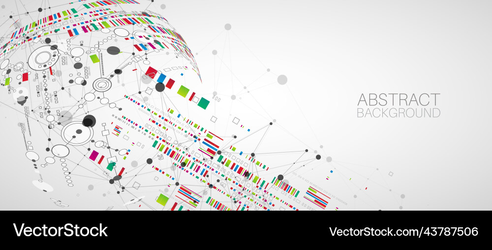 Abstract technology concept with plexus effect Abstract technology concept with plexus effect vector image