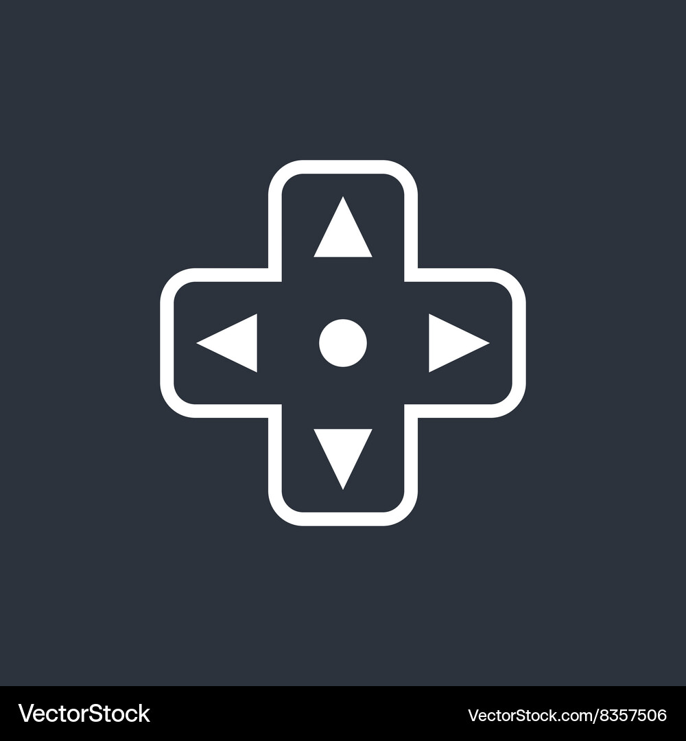 Game console joystick Vector Image