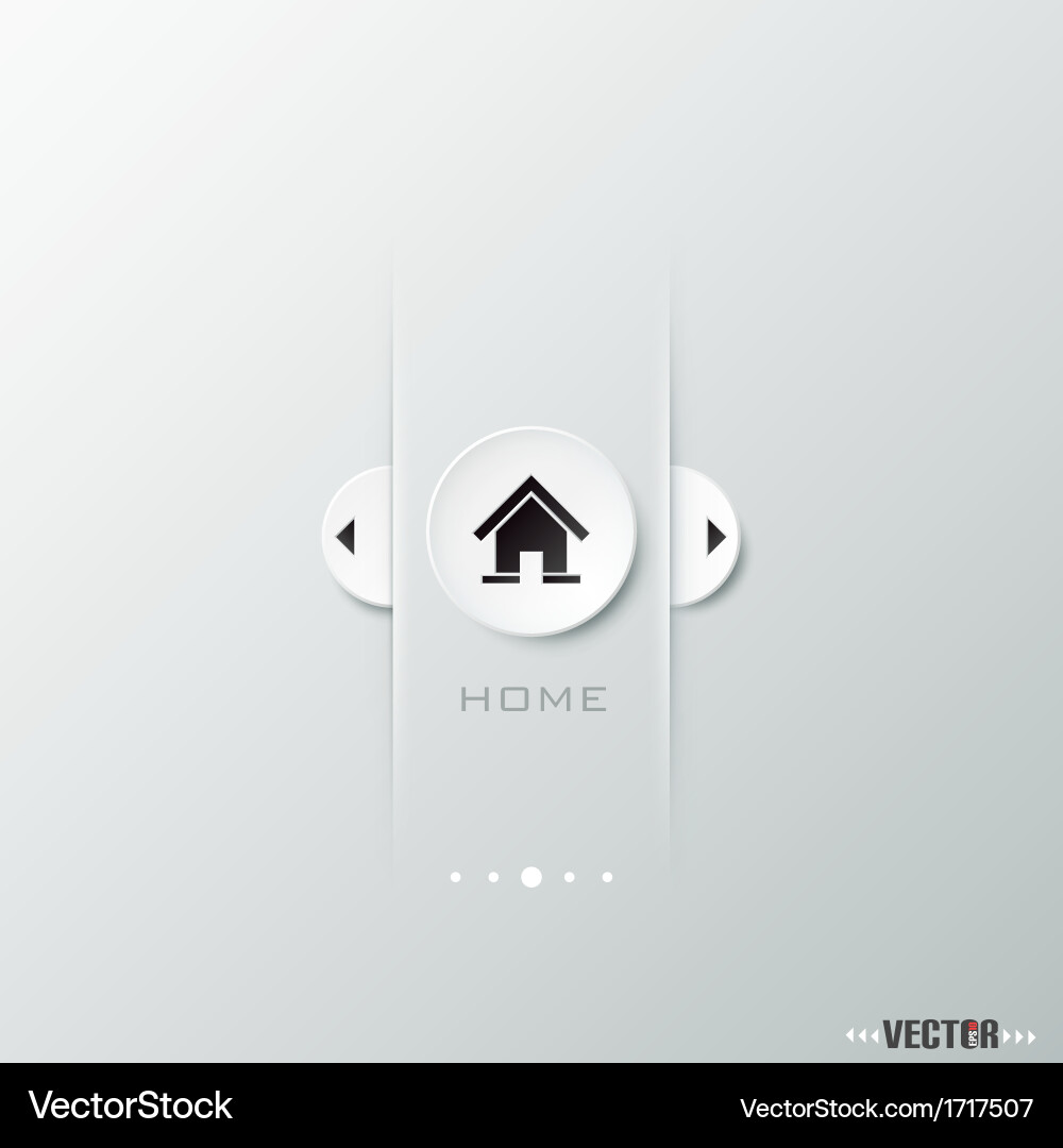 Minimalist Website Button Template Vector Image