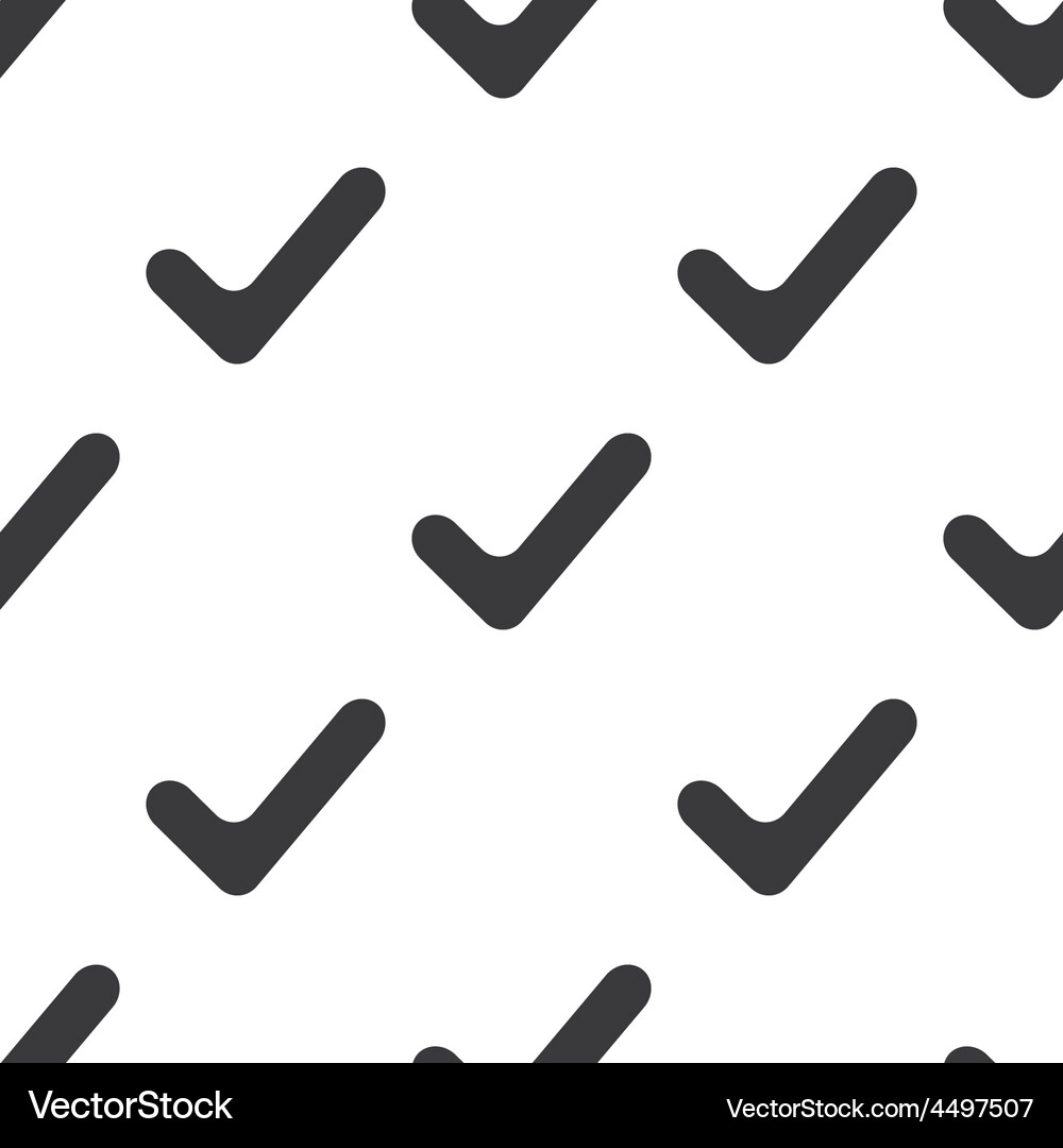 OK Checkmark Pattern Vector Image