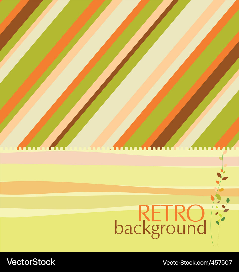 Retro Geometric Pattern Background Vector Image