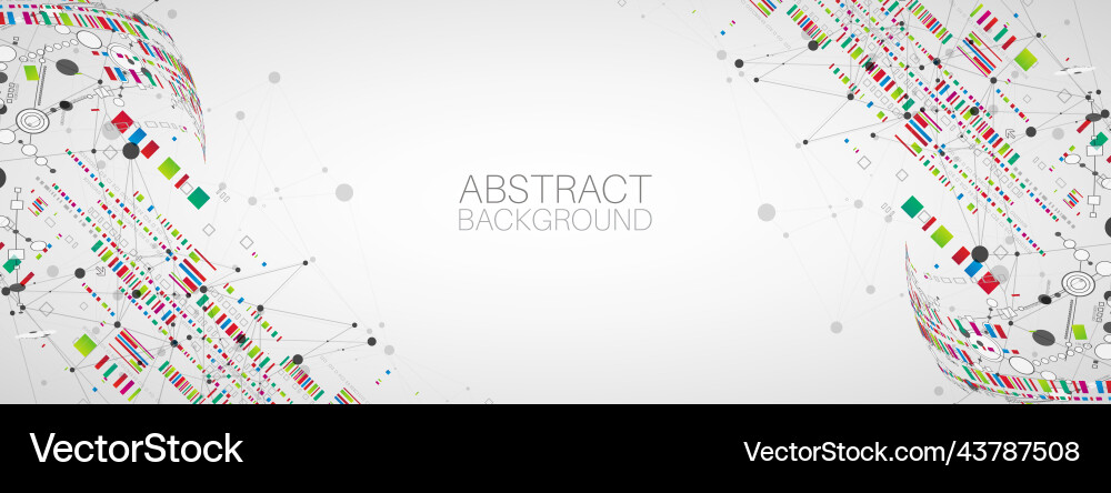 Abstract technology concept with plexus effect Abstract technology concept with plexus effect vector image