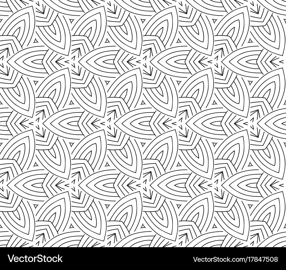 Black and White Geometric Pattern Royalty Free Vector Image