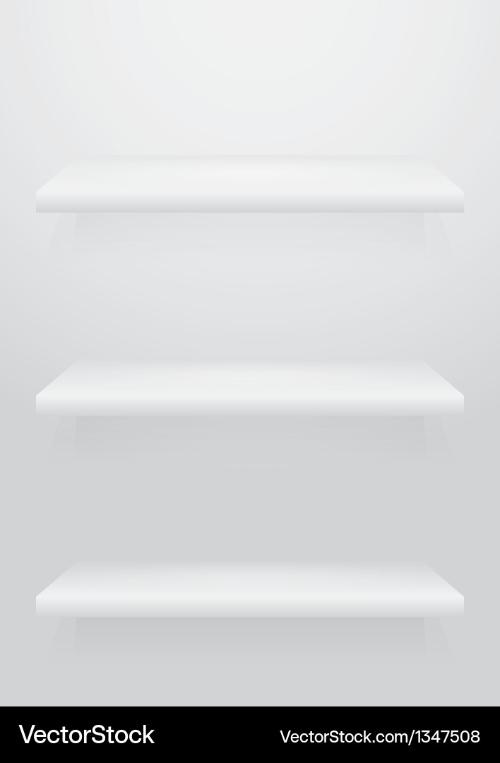 Empty shelf Vector Image