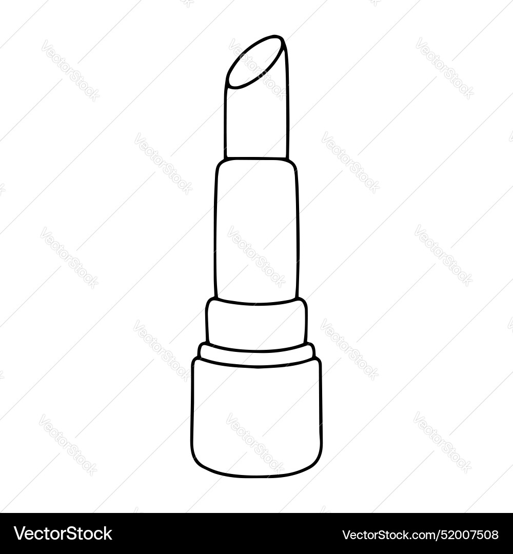 Outline contour design element isolated on white vector image