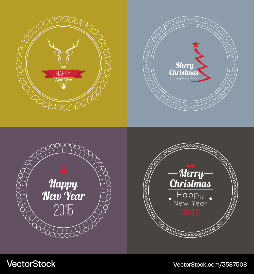 Set of calligraphic and typographic elements vector image