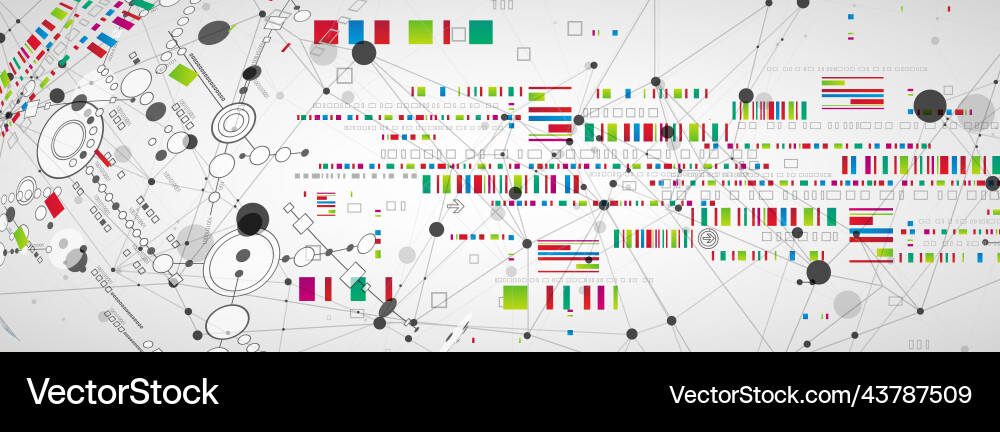 Abstract technology concept with plexus effect Abstract technology concept with plexus effect vector image