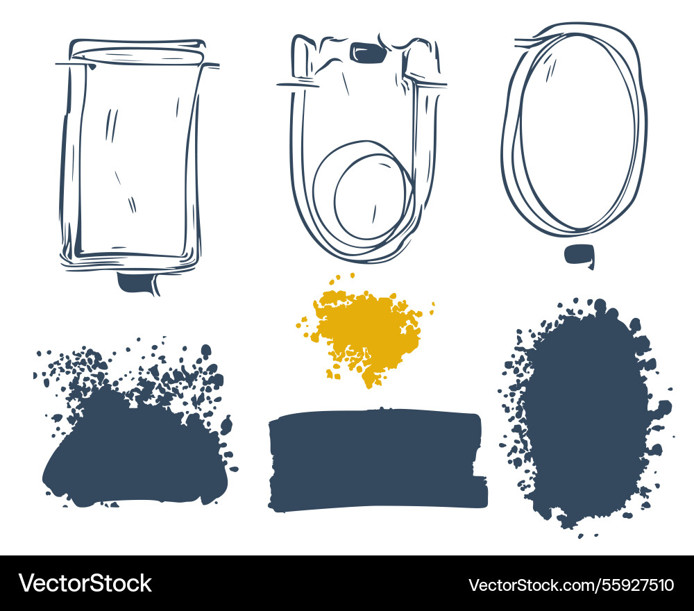 A set of elements for design backgrounds waiting A set of elements for design backgrounds waiting vector image