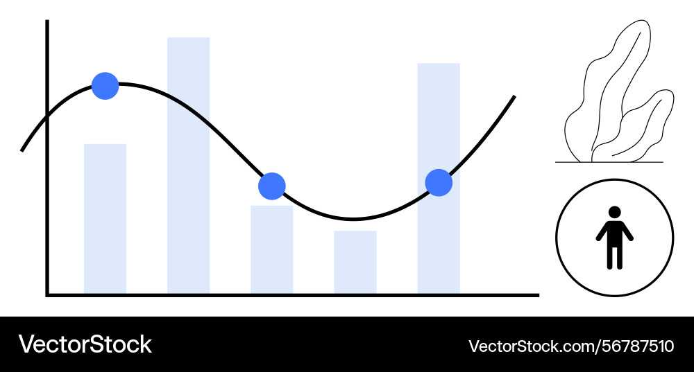 Datenvisualisierung mit Balkendiagrammzeilendiagramm Datenvisualisierung mit Balkendiagrammzeilendiagramm vektorbild