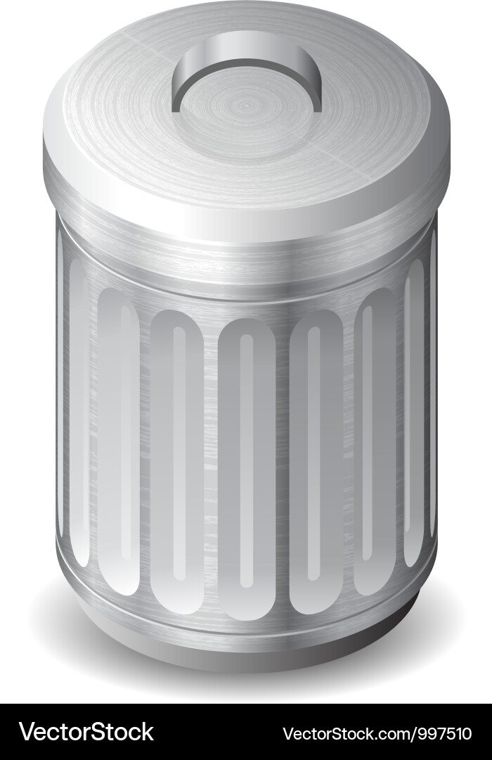 Icon for garbage can Vector Image