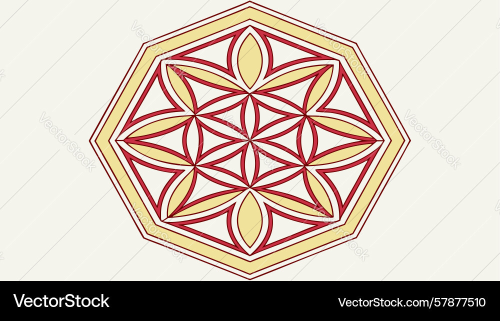 Modern geometric octagonal pattern abstract Vector Image