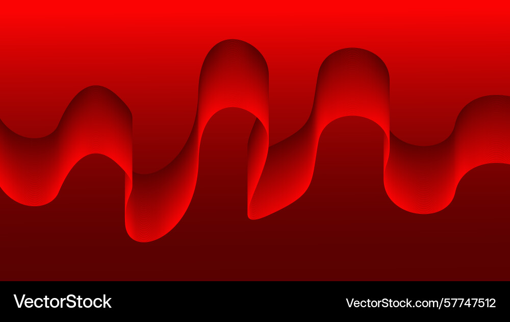 Blend curved wavy red color gradient abstract Blend curved wavy red color gradient abstract Vector Image