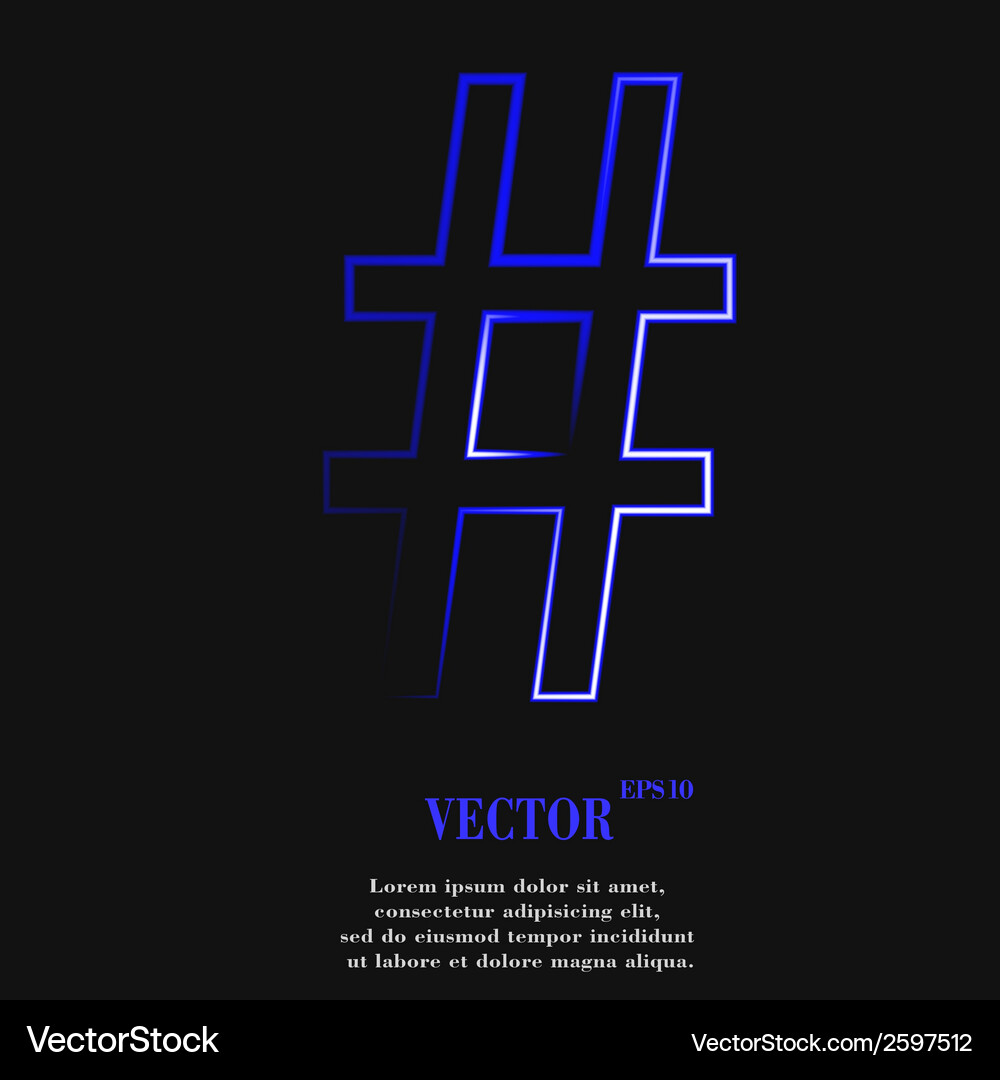 Sharp flat modern web button and space for your Vector Image