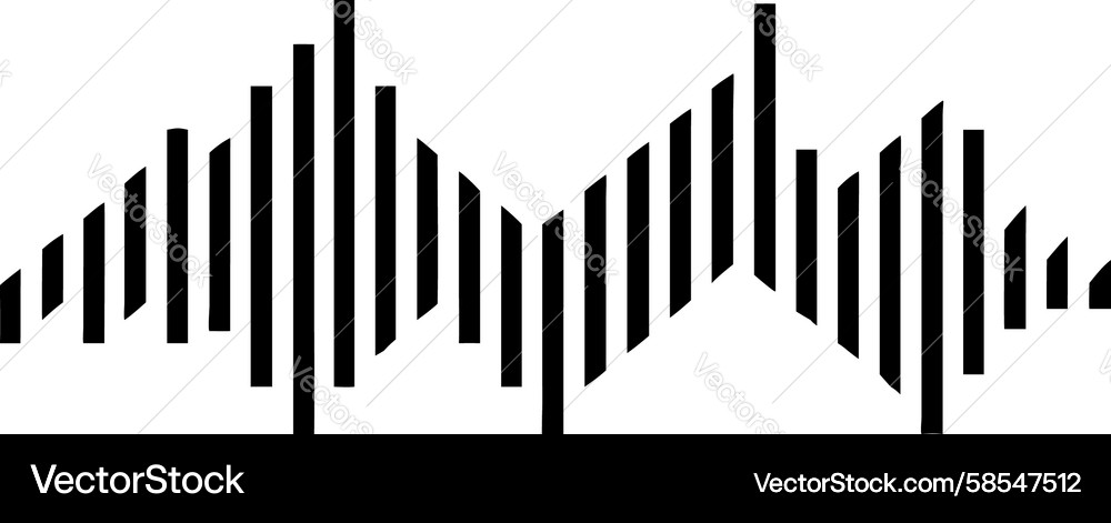 Sound Pulse Equalizer Element Vector Image