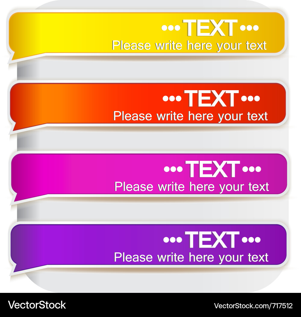 Speech Bubble - Gradient vector image